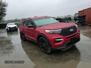 2023 Ford Explorer ST-Line with VIN 1FMSK7KH1PGB70928, listed as a Copart auction lot 42332265 with 16,971 mi miles and Salvage Title. Bid and sale history available at carsss.com. Image 11.