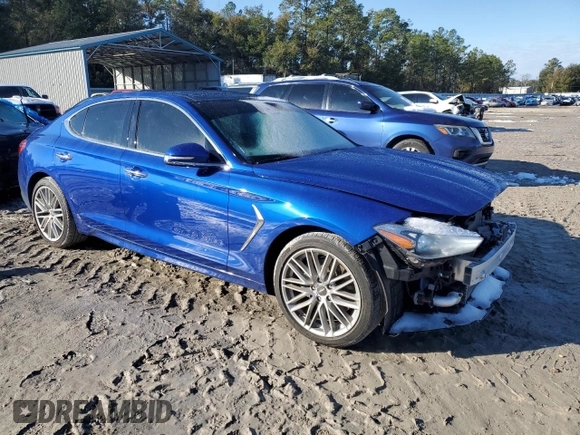 2020 Genesis G70 2.0T with VIN KMTG34LA6LU053351, listed as a Copart auction lot 89288705 with 21,798 mi miles and Salvage title. Bid and sale history available at DreamBid. Image 4.