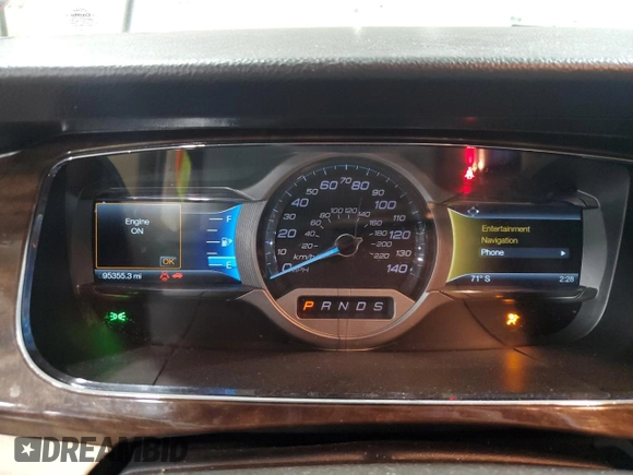2015 Ford Taurus Limited with VIN 1FAHP2F87FG170787, listed as a Copart auction lot 60121585 with 95,355 mi miles and Salvage title. Bid and sale history available at DreamBid. Image 9.