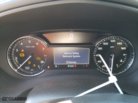 2020 Cadillac XT4 FWD Premium Luxury with VIN 1GYFZCR45LF078258, listed as a Copart auction lot 82302144 with 81,643 mi miles and Salvage Title. Bid and sale history available at carsss.com. Image 9.