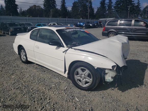 2004 Chevrolet Monte Carlo SS with VIN 2G1WX12K849310220, listed as a Copart auction lot 72740464 with 211,458 mi miles and Salvage Title. Bid and sale history available at carsss.com. Image 4.