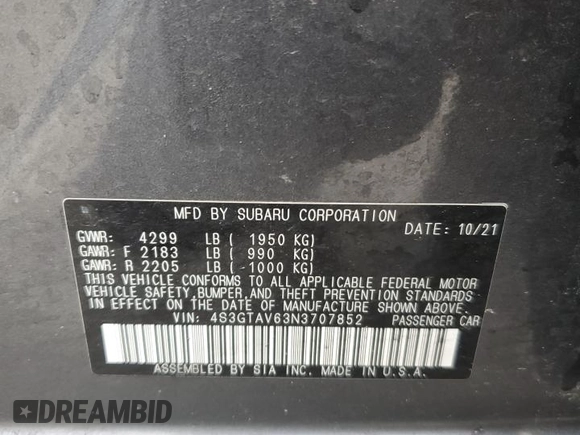 2022 Subaru Impreza Premium with VIN 4S3GTAV63N3707852, listed as a Copart auction lot 49154415 with 31,944 mi miles and Salvage title. Bid and sale history available at DreamBid. Image 15.
