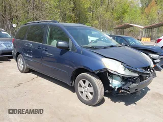 2006 Toyota Sienna CE with VIN 5TDZA23C56S540813, listed as a IAAI auction lot 42064424 with 190,936 mi miles and . Bid and sale history available at DreamBid. Image 1.