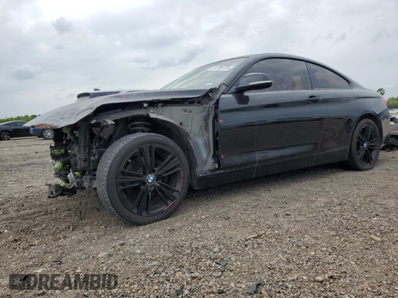 2015 BMW 4 Series 428i xDrive with VIN WBA3N9C50FK247264, listed as a Copart auction lot 54709725 with 75,218 mi miles and Salvage title. Bid and sale history available at DreamBid. Image 1.