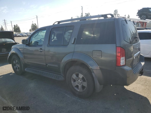 2005 Nissan Pathfinder XE with VIN 5N1AR18U95C768021, listed as a Copart auction lot 50765045 with 258,587 mi miles and Salvage Title. Bid and sale history available at carsss.com. Image 2.