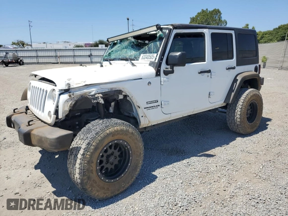 2016 Jeep Wrangler Unlimited Sport with VIN 1C4BJWDG0GL309976, listed as a Copart auction lot 63340505 with 66,714 mi miles and Salvage title. Bid and sale history available at DreamBid. Image 1.
