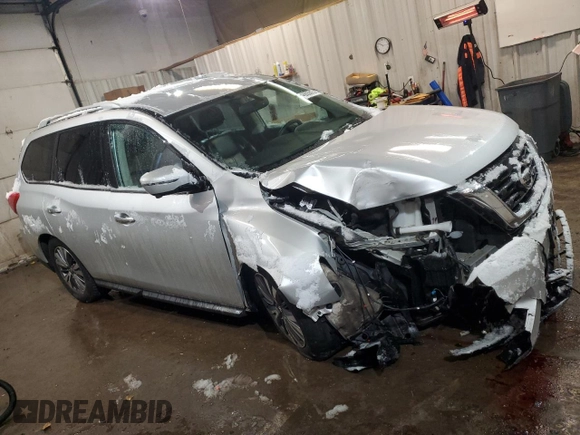 2019 Nissan Pathfinder SV with VIN 5N1DR2MM7KC619238, listed as a Copart auction lot 46603615 with 112,243 mi miles and Salvage Title. Bid and sale history available at carsss.com. Image 4.