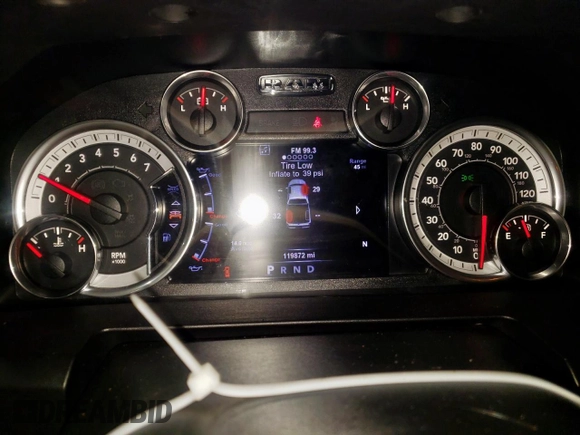 2017 Ram 1500 Big Horn z VIN 1C6RR7LG8HS580037, wystawiony jako Copart lot #60162855 z przebiegiem 119 872 mil mil oraz Czysty tytuł • Clean title. Historia ofert i sprzedaży dostępna na DreamBid. Obrazek 9.