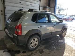 2007 Hyundai Tucson SE with VIN KM8JN12D87U574775, listed as a Copart auction lot 88897225 with 110,598 mi miles and Salvage Title. Bid and sale history available at carsss.com. Image 3.