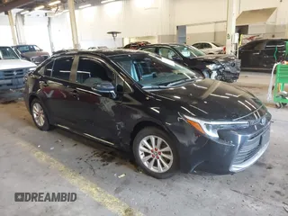 2024 Toyota Corolla Hybrid LE with VIN JTDBCMFE2RJ020087, listed as a IAAI auction lot 41197886 with 48,955 mi miles. Bid and sale history available at carsss.com. Image 1.