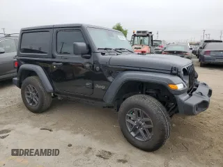 2024 Jeep Wrangler Sport S with VIN 1C4PJXAN1RW125436, listed as a Copart auction lot 59811895 with 17,962 mi miles and Salvage title. Bid and sale history available at DreamBid. Image 4.