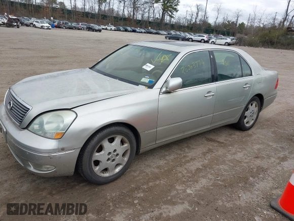 2003 Lexus LS 430 with VIN JTHBN30F630112725, listed as a IAAI auction lot 42023179 with Not Provided miles and . Bid and sale history available at DreamBid. Image 2.