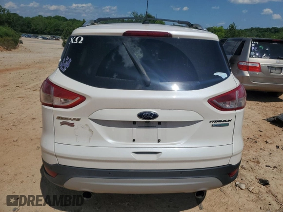 2013 Ford Escape Titanium with VIN 1FMCU0J98DUC67136, listed as a Copart auction lot 57967495 with 72,258 mi miles and Salvage title. Bid and sale history available at DreamBid. Image 6.