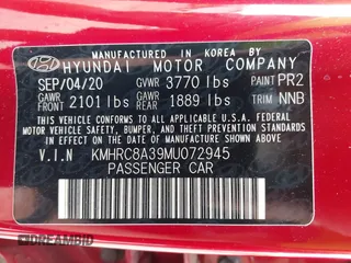 2021 Hyundai Venue SEL с VIN KMHRC8A39MU072945, выставлен на аукционе IAAI как лот 42567180 с пробегом 75 355 миль миль и . История ставок и продаж доступна на DreamBid. Изображение 9.