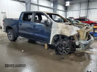 2021 Chevrolet Silverado 1500 LT with VIN 3GCUYDET5MG224130, listed as a Copart auction lot 54740144 with 0 mi miles and Non Repairable. Bid and sale history available at carsss.com. Image 4.