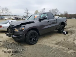 2023 Ram 1500 Big Horn with VIN 1C6SRFBTXPN612199, listed as a Copart auction lot 52648715 with 28,020 mi miles and Salvage title. Bid and sale history available at DreamBid. Image 1.