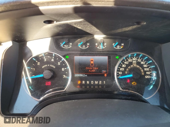 2014 Ford F-150 XL with VIN 1FTFX1CT7EKD68544, listed as a Copart auction lot 80680224 with 265,058 mi miles and Clean Title. Bid and sale history available at carsss.com. Image 9.