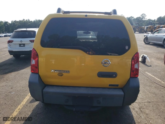 2005 Nissan Xterra S with VIN 5N1AN08U55C609695, listed as a Copart auction lot 60677814 with 193,511 mi miles and Salvage Title. Bid and sale history available at carsss.com. Image 6.