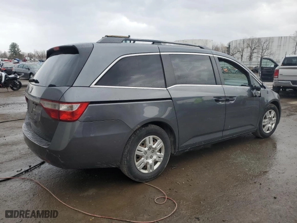 2011 Honda Odyssey LX with VIN 5FNRL5H20BB065078, listed as a Copart auction lot 50021205 with 118,141 mi miles and Salvage Title. Bid and sale history available at carsss.com. Image 3.