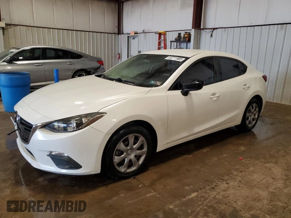 2015 Mazda 3 i SV with VIN JM1BM1T70F1234346, listed as a Copart auction lot 53711985 with 54,636 mi miles and Salvage Title. Bid and sale history available at DreamBid. Image 1.