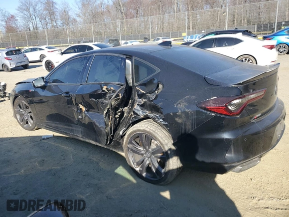 2022 Acura TLX w/A-Spec Package with VIN 19UUB6F50NA002190, listed as a Copart auction lot 50175855 with Not Provided miles and Salvage Title. Bid and sale history available at DreamBid. Image 2.