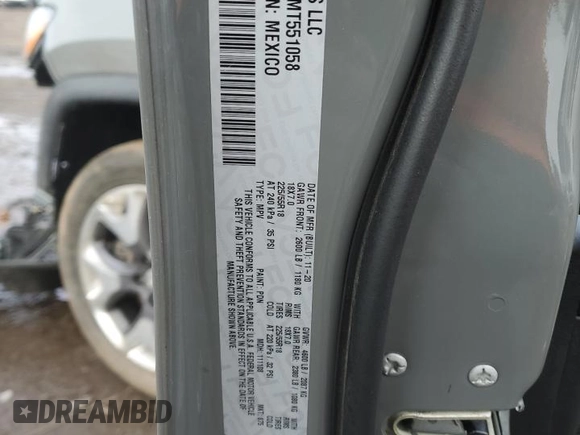 2021 Jeep Compass Limited with VIN 3C4NJDCB0MT551058, listed as a Copart auction lot 47301095 with 47,256 mi miles and Salvage Title. Bid and sale history available at DreamBid. Image 14.
