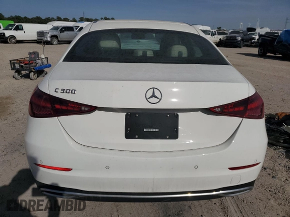 2024 Mercedes-Benz C 300 with VIN W1KAF4GB5RR182004, listed as a Copart auction lot 49900745 with 1,974 mi miles and Clean Title. Bid and sale history available at carsss.com. Image 6.