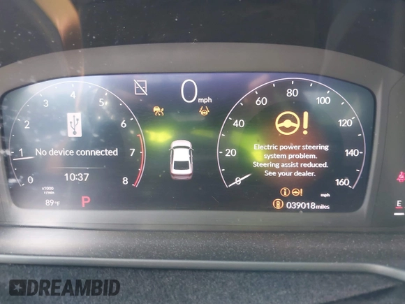 2024 Honda Accord EX with VIN 1HGCY1F30RA049205, listed as a IAAI auction lot 42714846 with 39,018 mi miles and . Bid and sale history available at DreamBid. Image 15.