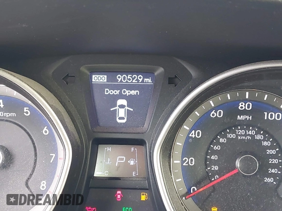 2013 Hyundai Elantra GT with VIN KMHD35LE1DU145894, listed as a IAAI auction lot 41828751 with 90,529 mi miles. Bid and sale history available at carsss.com. Image 15.