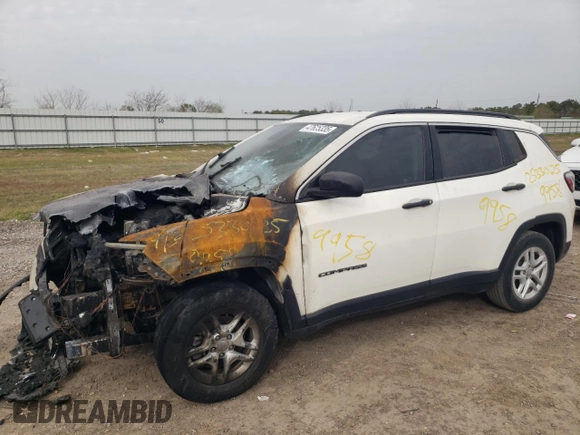 2019 Jeep Compass Sport with VIN 3C4NJCAB5KT699958, listed as a Copart auction lot 47625335 with Not provided miles and Non repairable. Bid and sale history available at DreamBid. Image 1.