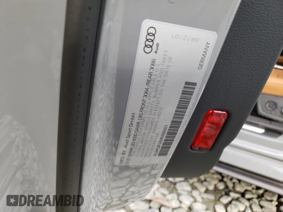 2021 Audi RS 7 z VIN WUAPCBF26MN906501, wystawiony jako Copart lot #37039103 z przebiegiem Nie podano mil oraz . Historia ofert i sprzedaży dostępna na DreamBid. Obrazek 12.