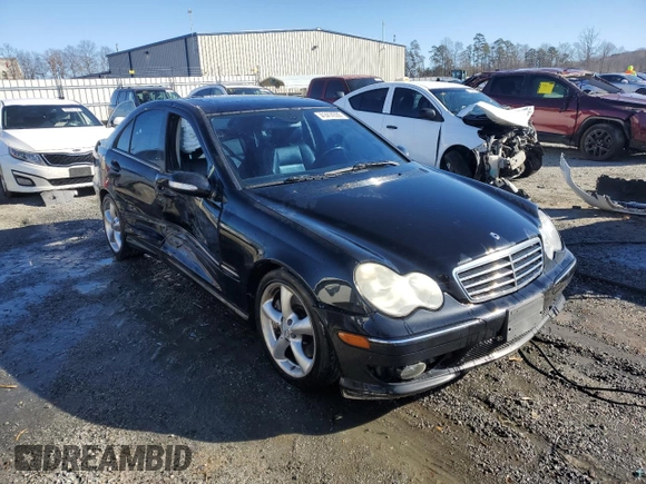 2006 Mercedes-Benz C 230 Sport with VIN WDBRF52H76A895770, listed as a Copart auction lot 41414335 with 206,996 mi miles and Salvage Title. Bid and sale history available at carsss.com. Image 4.