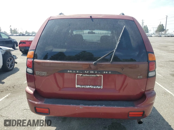 2002 Mitsubishi Montero Sport ES with VIN JA4LS21HX2J043968, listed as a Copart auction lot 53082995 with 230,925 mi miles and Clean Title. Bid and sale history available at carsss.com. Image 6.