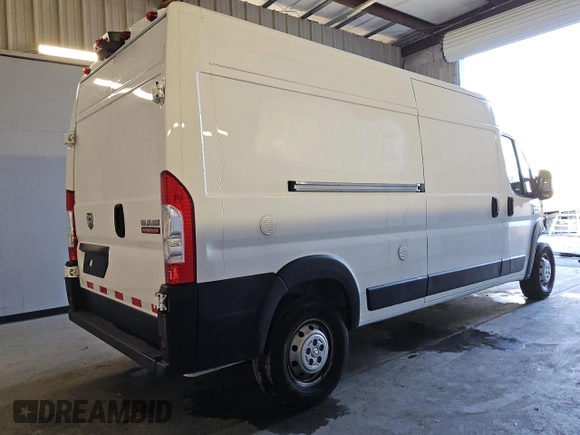 2022 Ram ProMaster Cargo with VIN 3C6MRVHG1NE114360, listed as a Copart auction lot 47051295 with 17,464 mi miles and Clean Title. Bid and sale history available at DreamBid. Image 3.