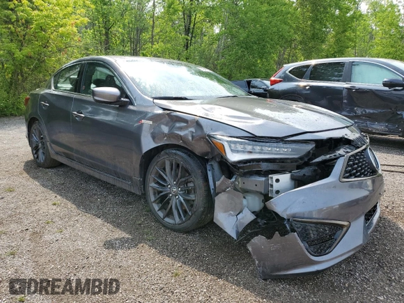 2020 Acura ILX Premium with VIN 19UDE2F87LA800757, listed as a Copart auction lot 57841185 with 37,171 mi miles and Salvage title. Bid and sale history available at DreamBid. Image 4.