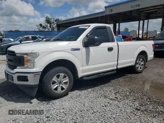 2019 Ford F-150 XL with VIN 1FTMF1CBXKKD95007, listed as a Copart auction lot 51616095 with 156,260 mi miles and Salvage Title. Bid and sale history available at carsss.com. Image 1.
