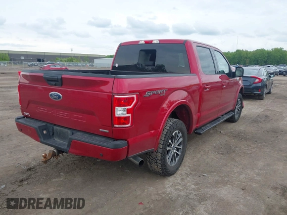 2020 Ford F-150 XL with VIN 1FTEW1EPXLFB52739, listed as a IAAI auction lot 42255638 with 104,123 mi miles and . Bid and sale history available at DreamBid. Image 4.