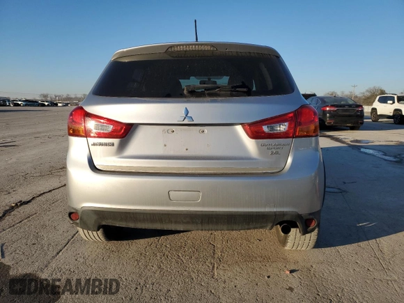 2016 Mitsubishi Outlander Sport 2.4 SE with VIN JA4AP3AW4GZ042949, listed as a Copart auction lot 43005245 with 186,761 mi miles and Salvage Title. Bid and sale history available at carsss.com. Image 6.