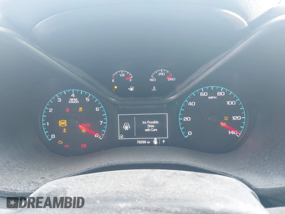 2020 Chevrolet Colorado 4WD Work Truck with VIN 1GCHTBEA9L1214443, listed as a IAAI auction lot 41563832 with 76,099 mi miles and . Bid and sale history available at DreamBid. Image 7.