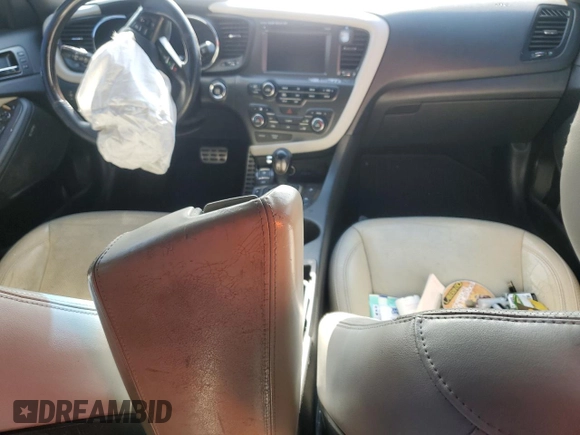 2013 Kia Optima SX with VIN 5XXGR4A61DG161895, listed as a Copart auction lot 59334945 with Not provided miles and Salvage title. Bid and sale history available at DreamBid. Image 8.