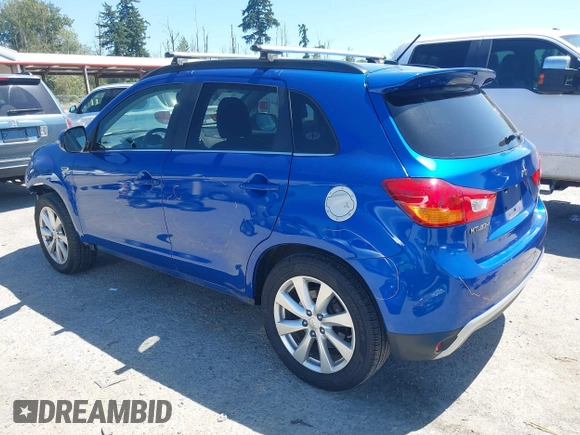 2015 Mitsubishi Outlander GT with VIN 4A4AR4AWXFE047335, listed as a IAAI auction lot 42720990 with 164,672 mi miles and . Bid and sale history available at DreamBid. Image 3.