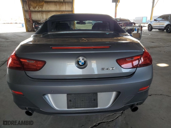 2012 BMW 6 Series 640i with VIN WBALW7C5XCDX58126, listed as a Copart auction lot 46287855 with 154,413 mi miles and Clean Title. Bid and sale history available at carsss.com. Image 6.