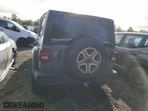 2022 Jeep Wrangler Unlimited High Tide with VIN 1C4HJXDGXNW142263, listed as a Copart auction lot 72552824 with 43,321 mi miles and Salvage Title. Bid and sale history available at DreamBid. Image 6.