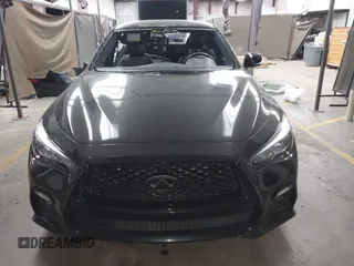 2024 Infiniti Q50 Red Sport 400 with VIN JN1FV7DP4RM660305, listed as a IAAI auction lot 41829269 with 9,943 mi miles and . Bid and sale history available at DreamBid. Image 13.