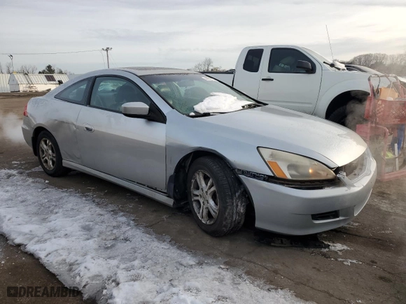 2007 Honda Accord Cpe EX-L with VIN 1HGCM72677A009747, listed as a Copart auction lot 44748735 with 180,192 mi miles and Salvage Title. Bid and sale history available at carsss.com. Image 4.
