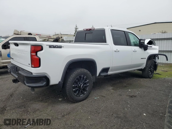 2025 Chevrolet Silverado 3500HD LT with VIN 2GC4KTEY5S1106818, listed as a Copart auction lot 86745374 with 3,342 mi miles and Salvage Title. Bid and sale history available at DreamBid. Image 3.