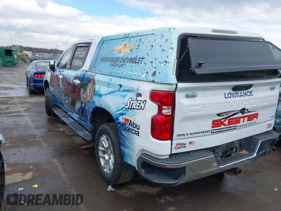 2022 Chevrolet Silverado 1500 LT with VIN 1GCUDDED1NZ524429, listed as a IAAI auction lot 41624306 with Not Provided miles and . Bid and sale history available at DreamBid. Image 3.