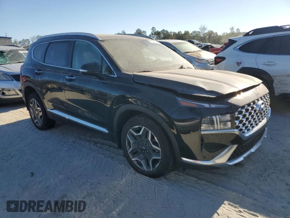 2023 Hyundai Santa Fe Hybrid SEL Premium with VIN 5NMS3DA14PH023676, listed as a Copart auction lot 75521434 with 4,222 mi miles and Salvage Title. Bid and sale history available at carsss.com. Image 4.