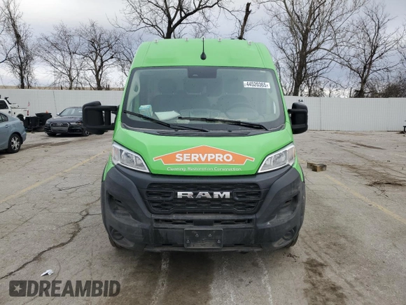 2023 Ram ProMaster Cargo with VIN 3C6MRVJG4PE507234, listed as a Copart auction lot 44520365 with Not Provided miles and Salvage Title. Bid and sale history available at DreamBid. Image 5.