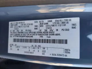 2023 Ford F-150 Raptor with VIN 1FTFW1RG6PFA84346, listed as a Copart auction lot 88040785 with 34,137 mi miles and Salvage Title. Bid and sale history available at DreamBid. Image 13.